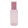 Design Letters glazen karaf tube 1 L, Pink/milky pink