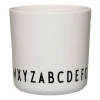 Design Letters Kids Basic Eco mok, White ABC