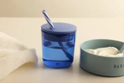 Design Letters Kids Eco drinkglas 2-pack, Blue