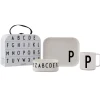 Design Letters kinderservies set, P