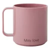 Design Letters Mini Love beker met oor, Ash rose