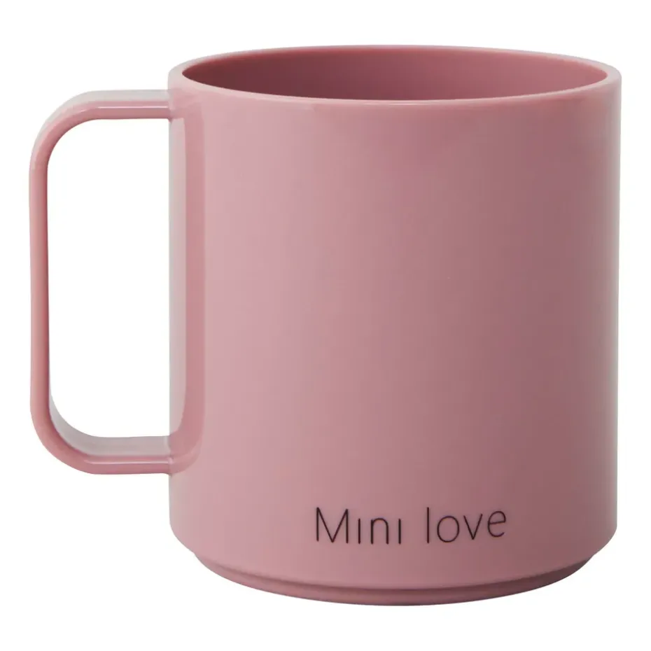 Design Letters Mini Love beker met oor, Ash rose