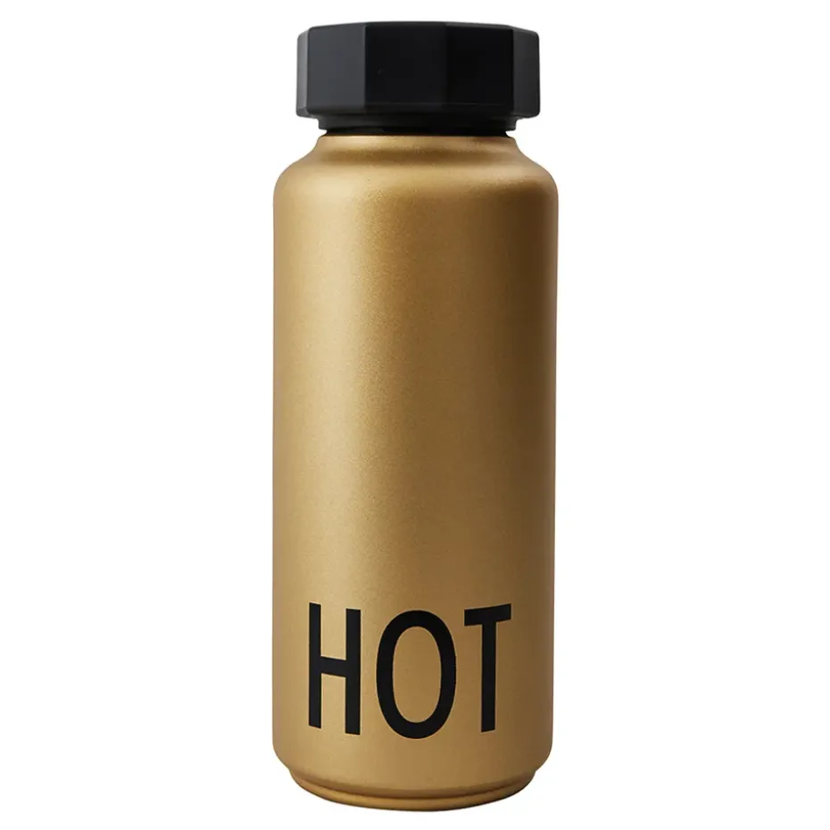 Design Letters thermosfles, Goud
