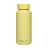 Design Letters thermosfles, Happy-geel