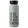 Design Letters thermosfles special edition, Grijsgroen