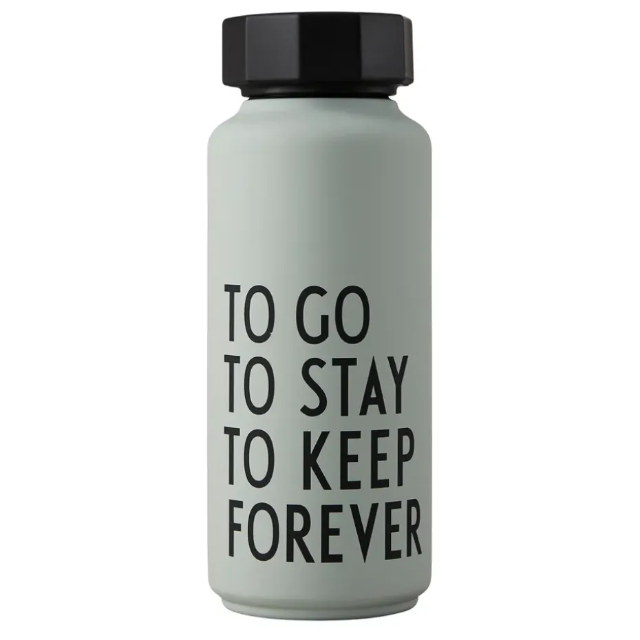 Design Letters thermosfles special edition, Grijsgroen
