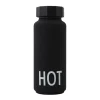Design Letters thermosfles, zwart