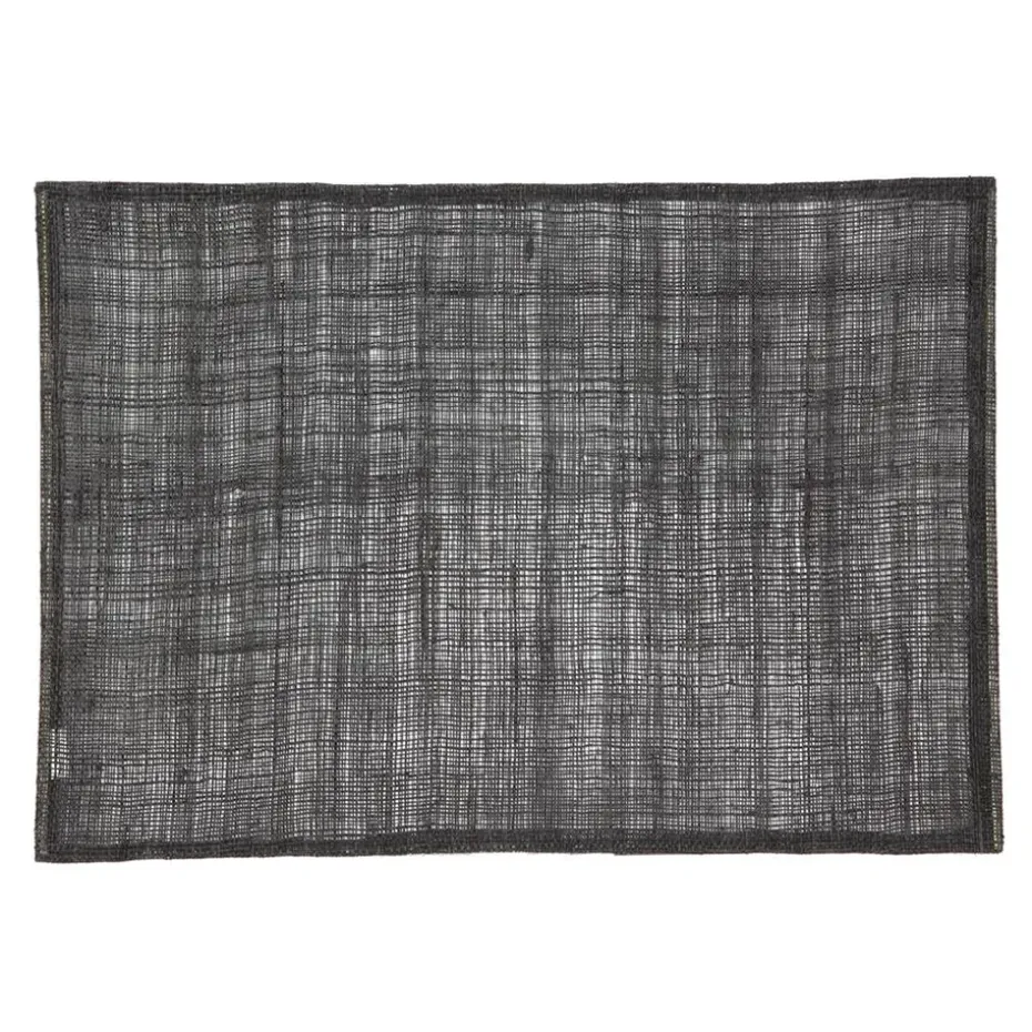 Dixie linnen placemat, zwart