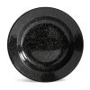 Doris emaille bord Ø20 cm, Zwart