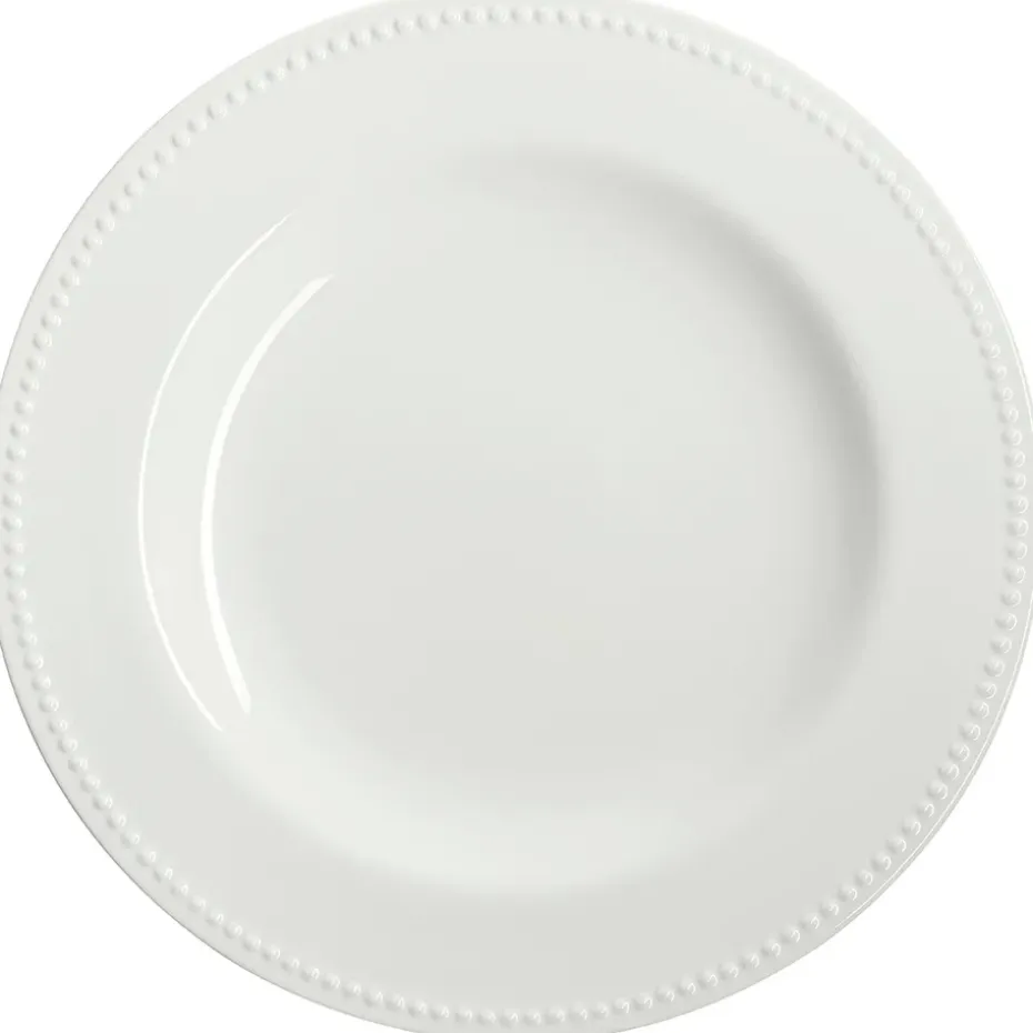 Dots serveerbord 32 cm, Crème wit