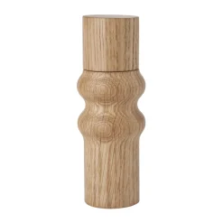 Edgar zout- en pepermolen 20 cm, Geoliede eikenhout-Natural