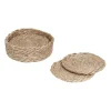 Elin glasonderzetter Ø10,5 cm 6-pack, Natuurgrijs