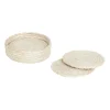 Elin glasonderzetter Ø10,5 cm 6-pack, Wit