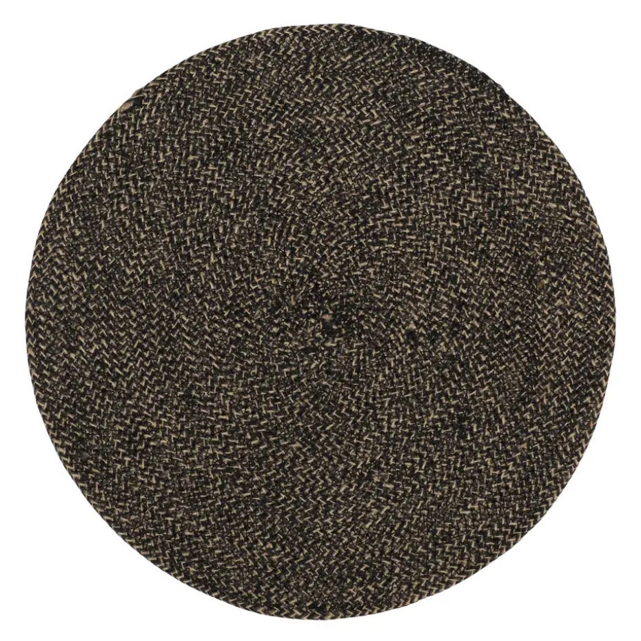 Ella placemat Ø38 cm, zwart