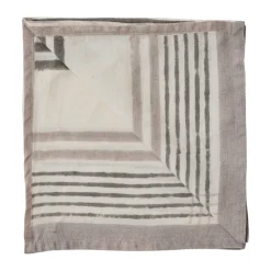Ella servet 50x50 cm, Grey checkered