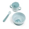 Elphee foodie first meal serviesset 3-delig, Blue