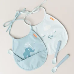 Elphee Tiny slabbetje 2-pack, Blue
