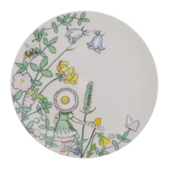 Elsa Beskow Blomsterfesten bord Ø20 cm, Multi