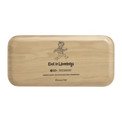 Emil The Katthult Folks dienblad 13x27 cm, Berkenhout