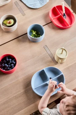 Enkei suction kinderbord, Dusty Blue