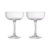 Ernst glas op voet 2-pack, Transparant