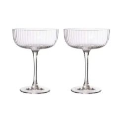 Ernst glas op voet 2-pack, Transparant