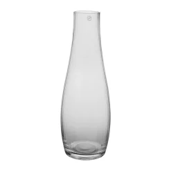 Ernst karaf geribbeld glas, Helder, Ø10x28 cm