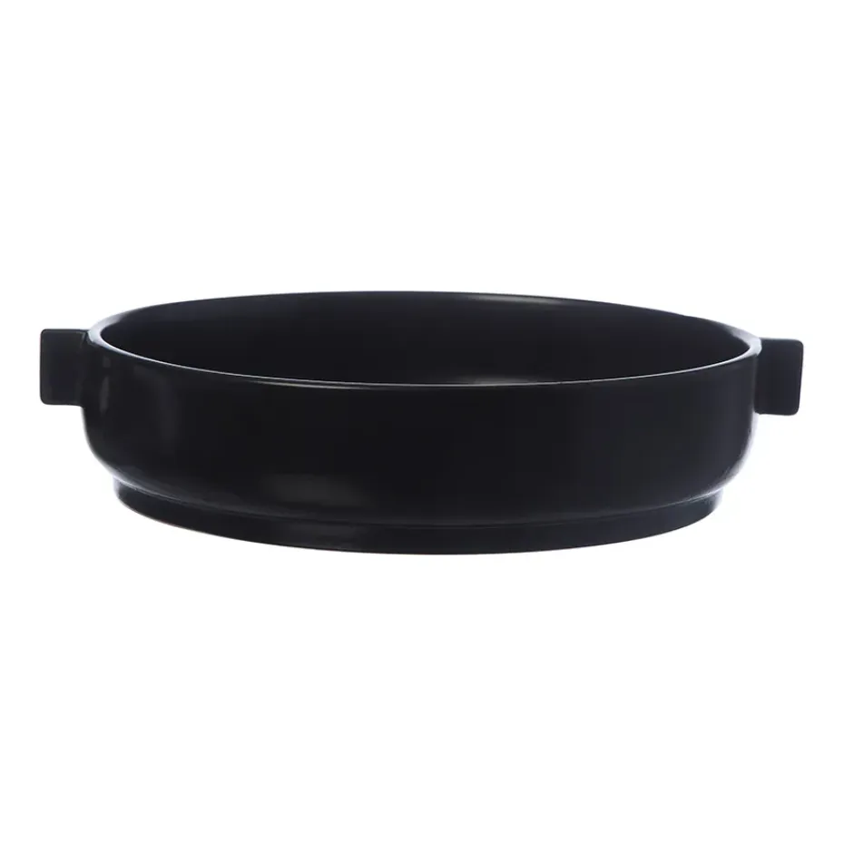 Ernst schotel met oren Ø25 cm, Zwart