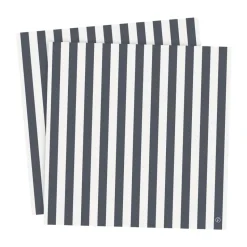 Ernst servet gestreept 33x33 cm 20-pack, Blauw-wit