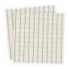 Ernst servet groot geruit 33x33 cm 20-pack, Beige-groen