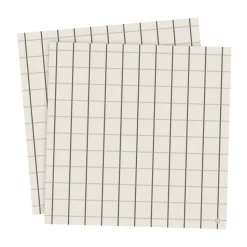 Ernst servet groot geruit 33x33 cm 20-pack, Beige-groen