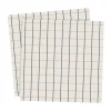 Ernst servet groot geruit 33x33 cm 20-pack, Beige-blauw