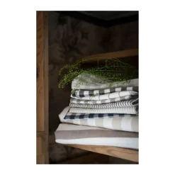 Ernst servet smal gestreept 40x40 cm, Beige-wit