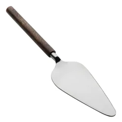Ernst taartschep met houten handvat, Donkerbruin