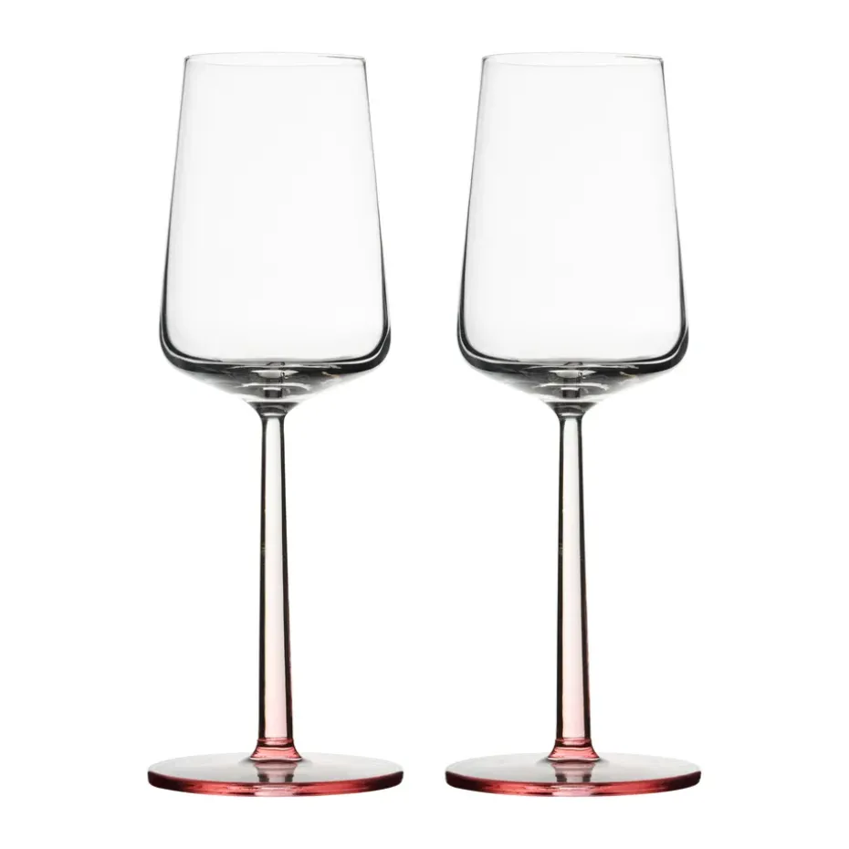 Essence wittewijnglas 2-pack, Roze, 33 cl