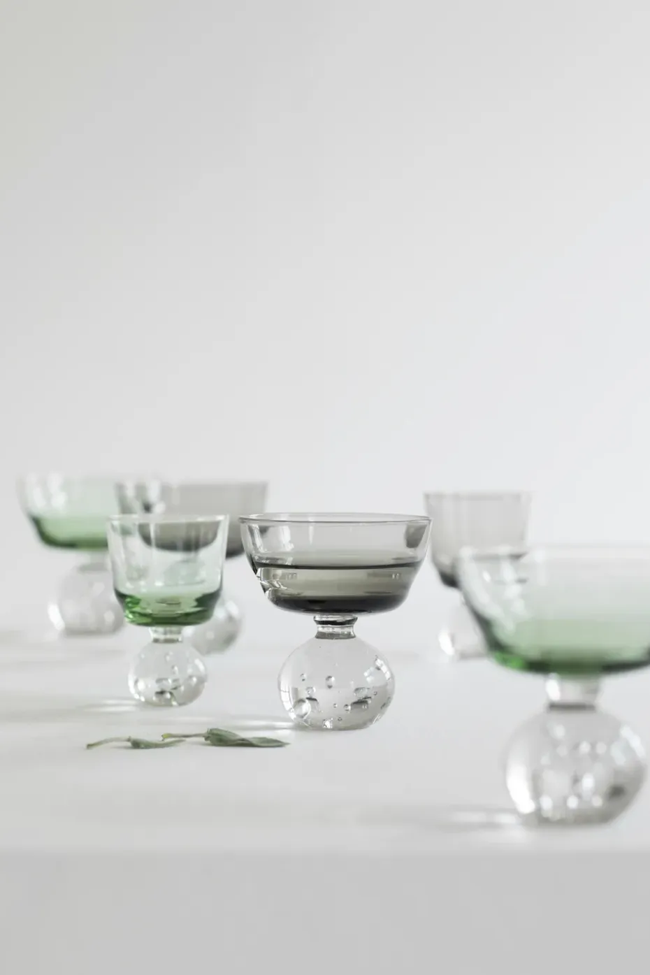 Eternal snow stem glas M Ø9,2 cm, Green