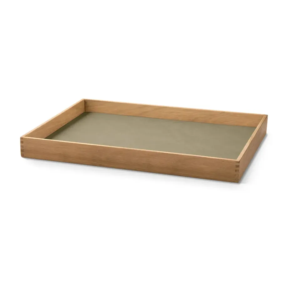 Even teakhouten dienblad square M, Nupo herbal dust