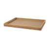 Even teakhouten dienblad square L, Nupo nougat