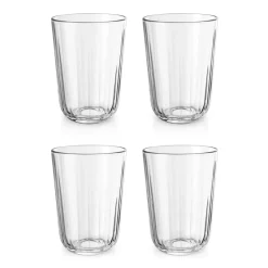 Facet drinkglas 34 cl 4-pack, Transparant