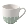 Fleur espressokopje 7 cl, Wit-groen
