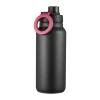 Flory waterfles dubbelwandig mobielmagnet 0,9 L, Zwart-paars