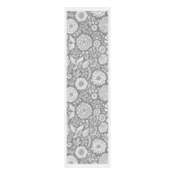 Flowering tafelloper 35x120 cm, Grijs
