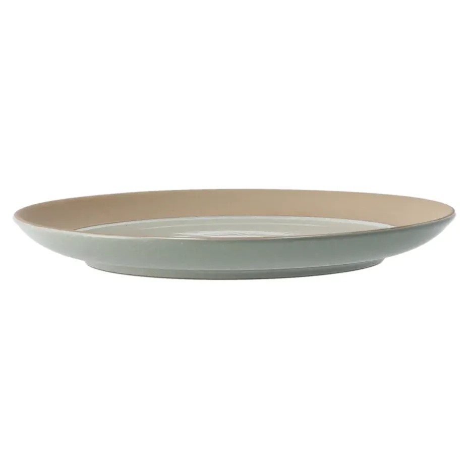 Fossil bordje Ø21 cm, Groen