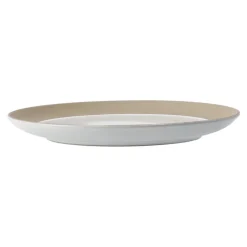 Fossil bordje Ø21 cm, Wit