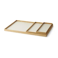 Frame dienblad large 35,5x50,6 cm, Eikenhout-beige