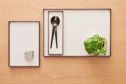 Frame dienblad small 11x32,4 cm, Gerookt eikenhout-beige