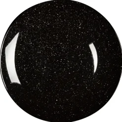 Freckle bord Ø26 cm, Zwart