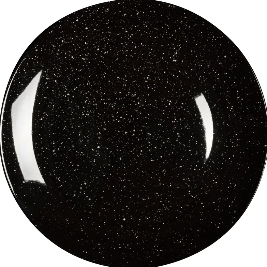 Freckle bord Ø26 cm, Zwart