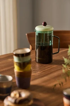 French Press Brewer cafetière 1 liter, Aqua