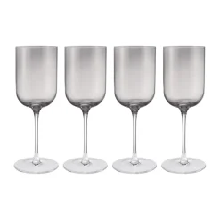 Fuumi rode wijnglazen 40 cl 4-pack, Smoke-klaar